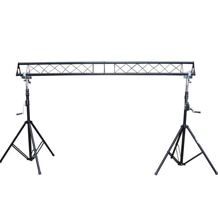 Prox PRTLS35C 10-Feet Height Adjustable Portable Crank Lighting Stand System with included 2x T-Bars Triangle Truss for 5ft 10ft 15ft Width