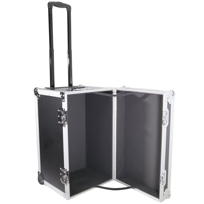 Prox PRTUTIHWMK2 Rolling Utility Case W/ Retractable Handle and Low-Profile Recessed Wheels 17x24.5x15" Exterior For Cabales/100 LP Vinyl Records