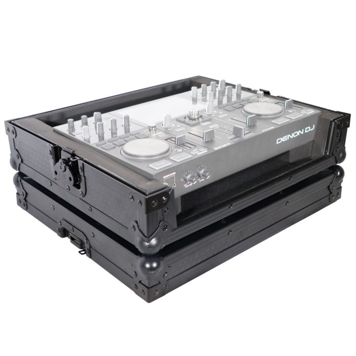 Prox PRXPRIMEGOBL ATA Style Flight Travel Case for Denon DJ Prime Go Digital Controller - Black On Black