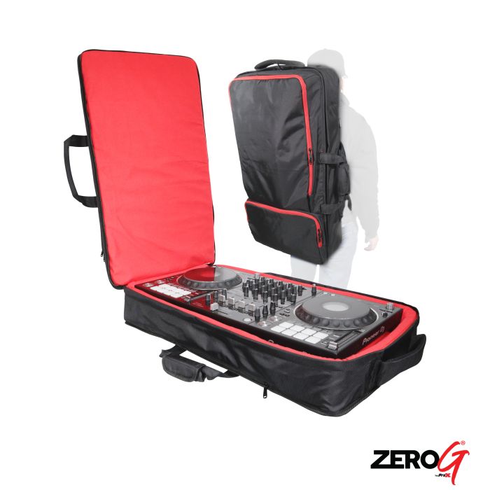 Prox PRXBDJBPLX4 4PCS ZeroG Lightweight Backpack for Pioneer FLX-10 DDJ-REV7 RANE ONE DDJ-1000 SRT - Large Size