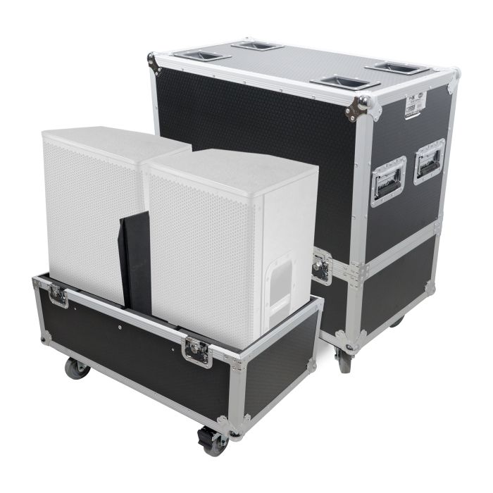 Prox PRXSSP2X12WMK2 Universal ATA Dual Speaker Flight Case for 2x QSC K12 JBL PRX812 2x Speakers and similar size speakers 25x15x15 in.