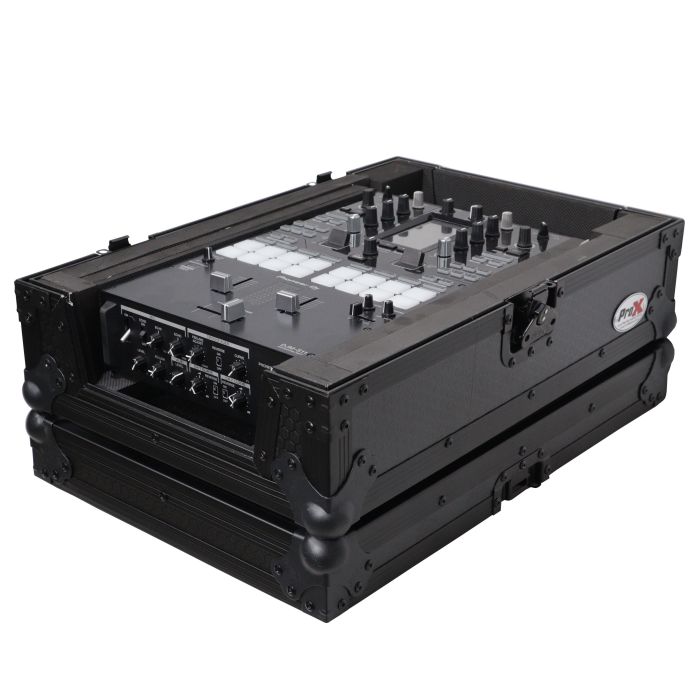 Prox PRXSM11BL ATA Flight Style Universal Road Case for Pioneer DJM S11 RANE SEVENTY 70 SEVENTY 72 MK2 Black Finish