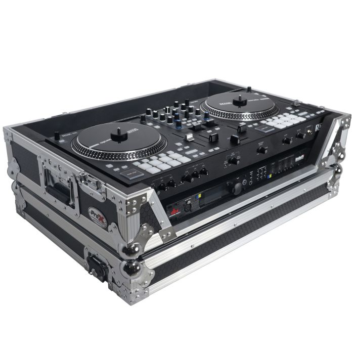 Prox PRXSRANEONEW Flight Case For RANE ONE DJ Controller with 1U Rack and Wheels