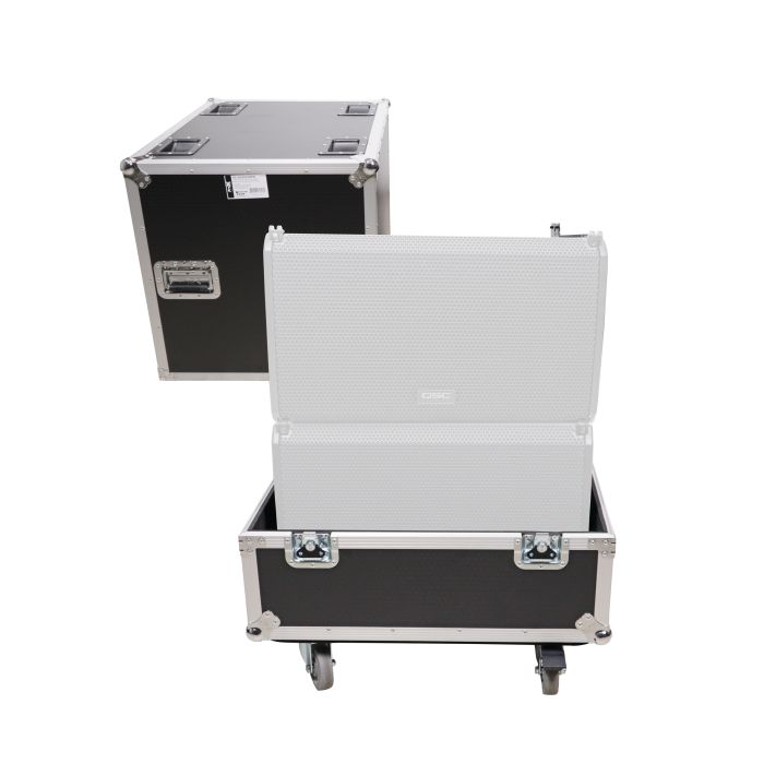 Prox PRXSSP302622W Universal ATA Speaker Flight Case for 2xQSC KLA12 LA112 FBT HORIZON VHA 112SA, Mackie DRM12A and similar sizes 30x26x22 in