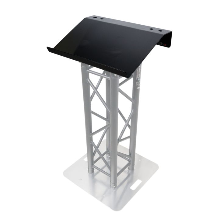 Prox PRXTLECTERN24BL Truss Lectern 24" Black Powder Finish Aluminum Fits F34 w/ 4x Punched for D-Series Connectors